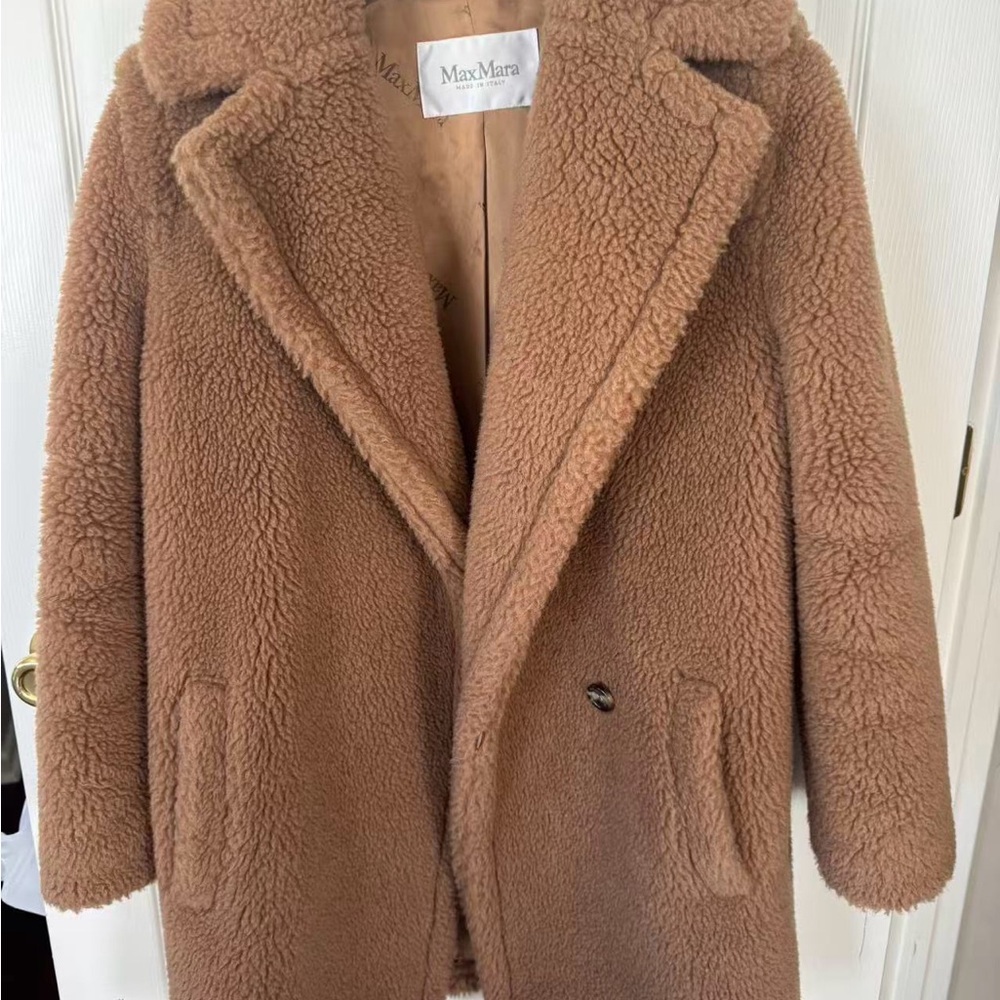 MaxMara Women's Cozy Brown Teddy Jacket